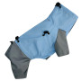 Дощовик для собак Dogs Bomba M-121 Блакитно-сірий з фіксаторами