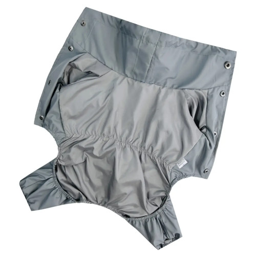 Дощовик для собак Dogs Bomba M-121 Блакитно-сірий з фіксаторами