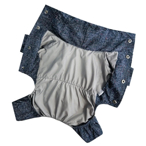 Дождевик для собак с фиксаторами «В клетку» M-123