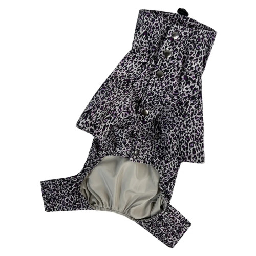 Дощовик для собак з фіксаторами «Леопард» M-125