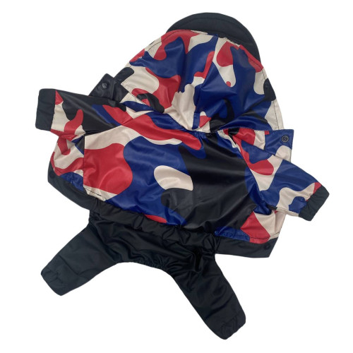 Дощовик для собак Dogs Bomba M-63 Мілітарі синій