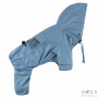 Дощовик для собак Dogs Bomba M-66 блакитного кольору з капюшоном