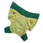 Дощовик для собак із прихованим капюшоном зеленого кольору M-78