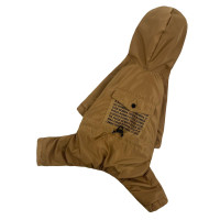 Водовідштовхувальний дощовик для собаки M-85 бронзового кольору