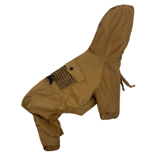 Водовідштовхувальний дощовик для собаки M-85 бронзового кольору