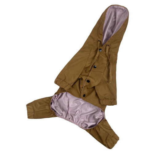 Водовідштовхувальний дощовик для собаки M-85 бронзового кольору