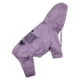 Водоотталкивающий дождевик для собаки M-86 лавандового цвета