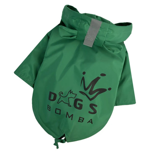Дождевик-парка для собак DB зелёного цвета M-94