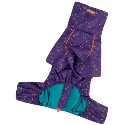 Дождевик для собак «Кант Звёздочки» фиолетовый M-98