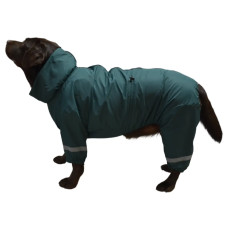 Дождевик для крупных собак изумрудного цвета MB-1