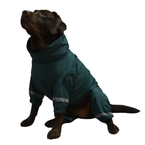 Дощовик для великих собак смарагдового кольору MB-1