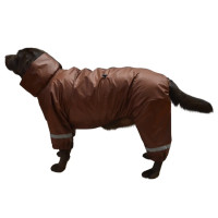 Дощовик для крупних і великих собак шоколадного кольору MB-10