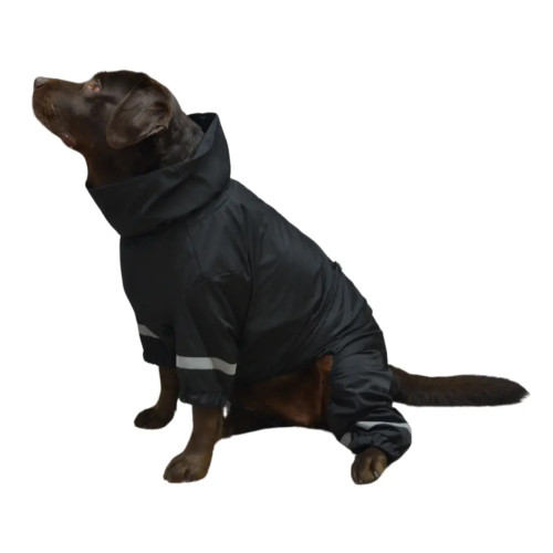 Дощовик для великих собак чорного кольору MB-6