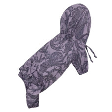 Дощовик для собаки дівчинки візерунки бузкового кольору MD-13