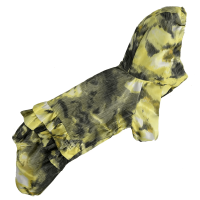 Дощовик для собак Dogs Bomba MD-18 Лимонний з рюшами