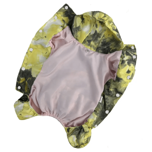 Дощовик для собак Dogs Bomba MD-18 Лимонний з рюшами