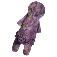 Дощовик для собак Dogs Bomba MD-19 Фіолетовий з рюшами