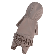 Дощовик для собак Dogs Bomba MD-21 Пудра з рюшами