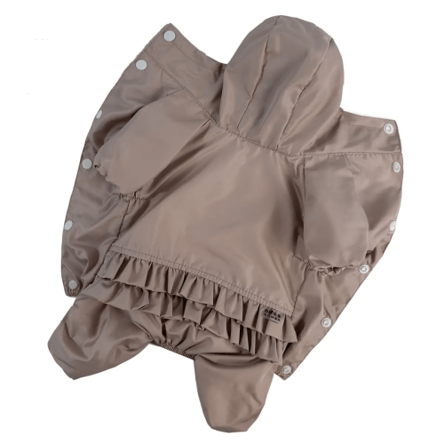 Дождевик для собак Dogs Bomba MD-21 Пудра с рюшами