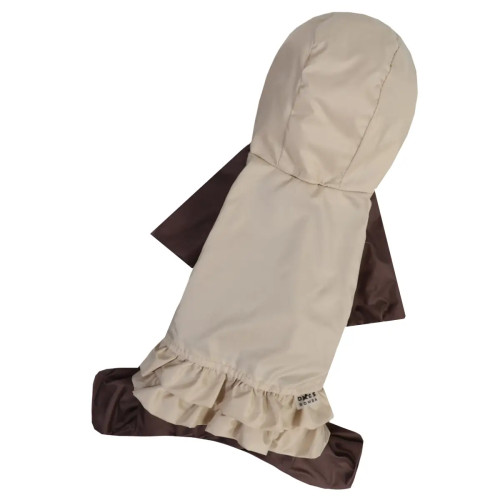 Дождевик для девочек рюша беж MD-25