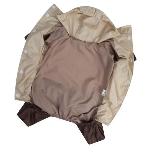 Дождевик для девочек рюша беж MD-25