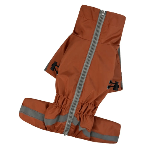 Дождевик для собак Dogs Bomba Спорт MF-31 Оранжевый на флисе