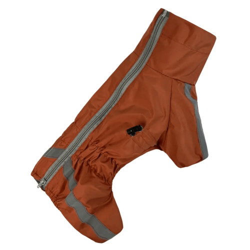 Дождевик для собак Dogs Bomba Спорт MF-31 Оранжевый на флисе