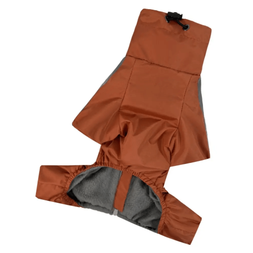 Дождевик для собак Dogs Bomba Спорт MF-31 Оранжевый на флисе