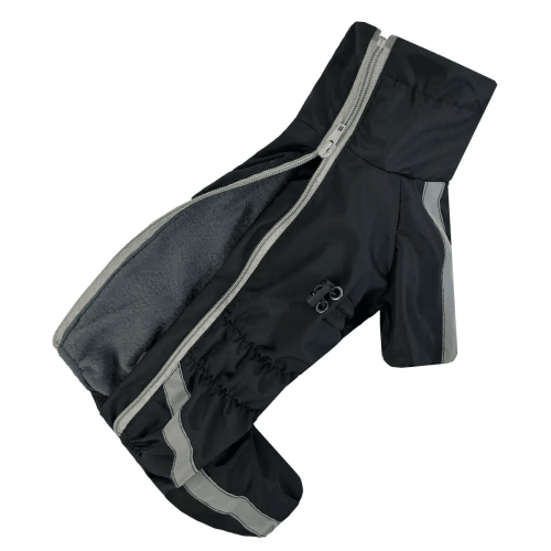 Дощовик для собак Dogs Bomba "Спорт" на флісі MF-33 чорний
