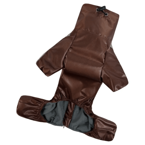 Дощовик для собак Dogs Bomba Спорт MF-34 коричневого кольору на флісі