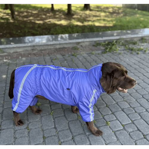 Дощовик для собак Dogs Bomba "Спорт" MF-35 фіолетовий на флісі