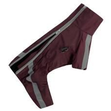 Дощовик Спорт на флісі марсалового кольору для собак MF-37