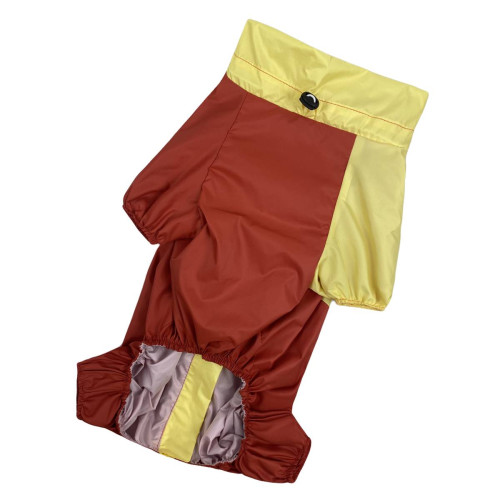 Дощовик для собак Dogs Bomba MT-20 помаранчево-жовтого кольору (для такси)