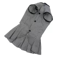 Сукня для собак з бантом у смужку O-91