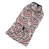 Сукня з бантом для собак з прінтом серця O-92