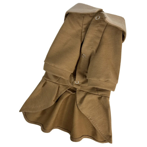 Платье поло для собак P-38 коричневого цвета