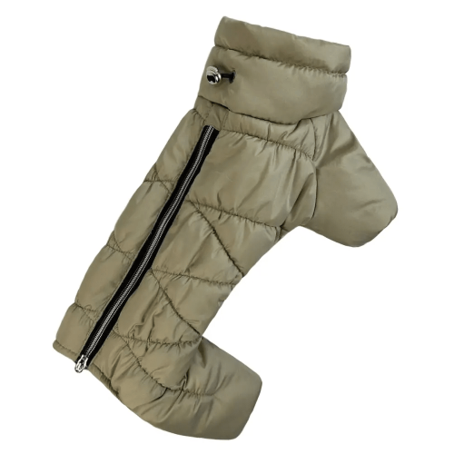 Зимний комбинезон для собак Comfort оливкового цвета R-48
