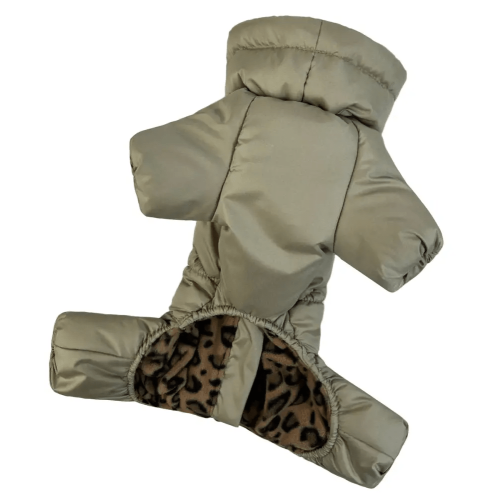 Зимний комбинезон для собак Comfort оливкового цвета R-48