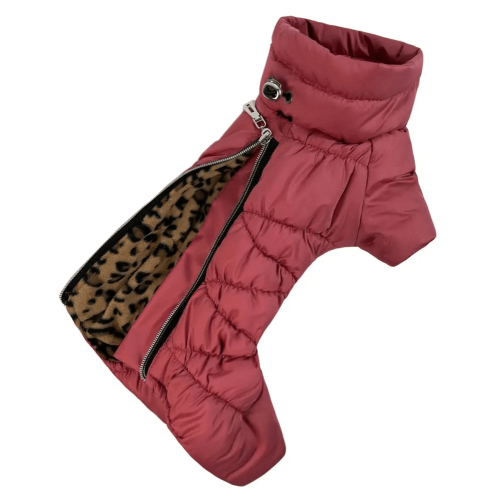 Зимний комбинезон для собак Comfort терракотового цвета R-50