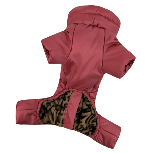 Зимний комбинезон для собак Comfort терракотового цвета R-50