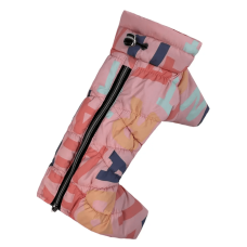 Зимний комбинезон для собак Comfort розового цвета с буквами R-53