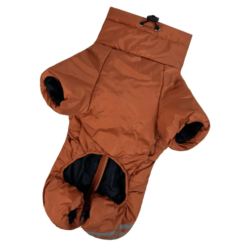 Зимний комбинезон для такс "Спорт" оранжевого цвета RT-29