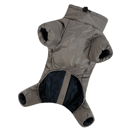 Зимний комбинезон для такс "Спорт" серого цвета RT-30