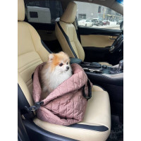 Сумка автогамак для собак цвета мокко S-14