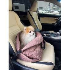 Сумка автогамак для собак цвета мокко S-14