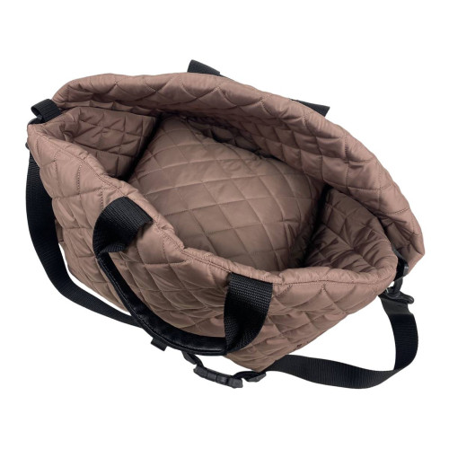 Сумка автогамак для собак цвета мокко S-14