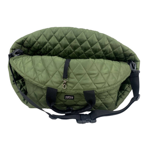 Сумка автогамак для собак цвета хаки S-15