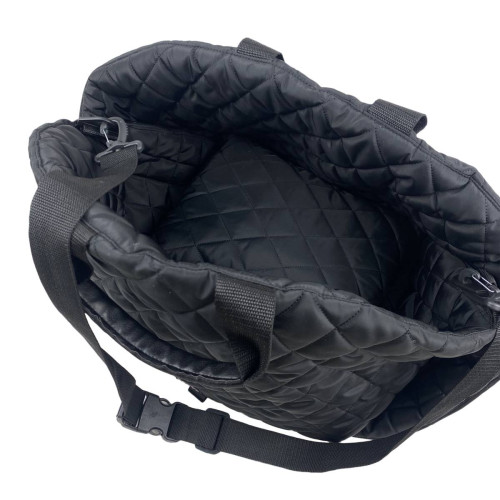 Сумка-автогамак для собак чёрного цвета S-16