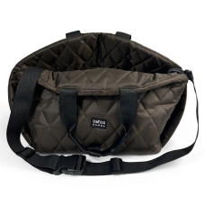 Сумка автогамак для собак шоколадного цвета S-67