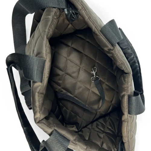 Сумка автогамак для собак шоколадного цвета S-67